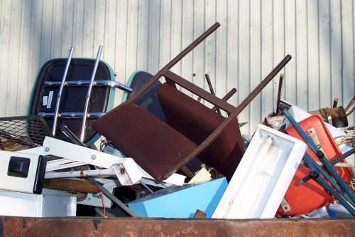 Properly placed skip on Hornsey street