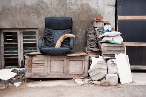 Organized loft space after clearance in Hornsey