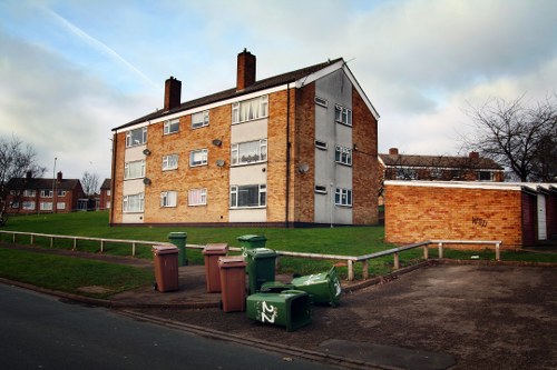 Designated area for skip placement in Hornsey