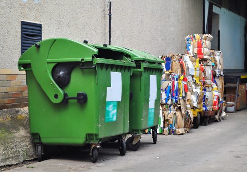 Equipment used in demolition waste removal