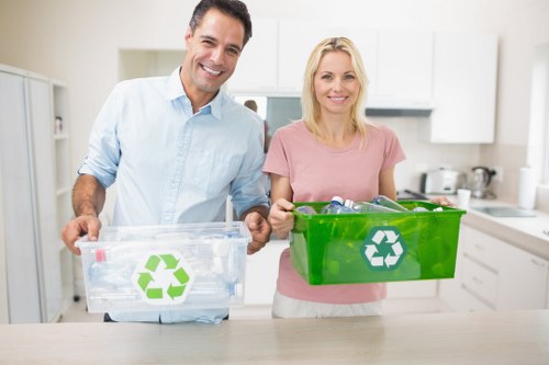 Community recycling event in Hornsey park